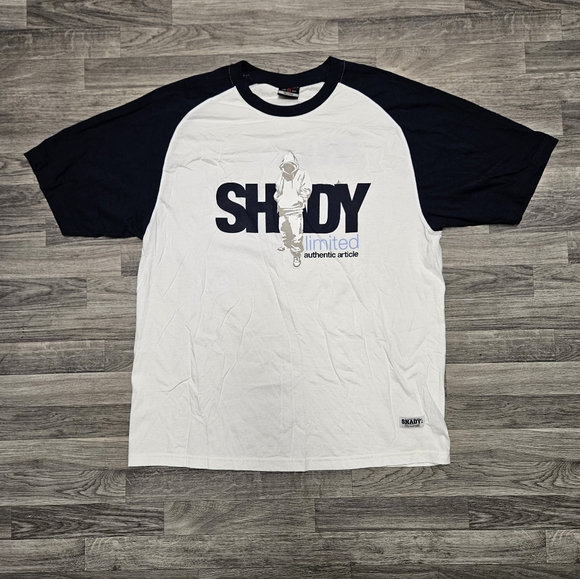 New Y2K Shady Limited Vintage Eminem White T-Shirt Size XXL Hip-hop Rap - Picture 1 of 8